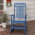 thumbnail image 1 of FURRYFECTION Outdoor Rocking Chair with High Back,HDPE Oversized Adirondack Slat Rocker Chairs for Patio,Garden,Lawn,Balcony,Blue, 1 of 9