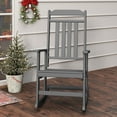 thumbnail image 1 of FURRYFECTION Outdoor Rocking Chair with High Back,HDPE Oversized Adirondack Slat Rocker Chairs for Patio,Garden,Lawn,Balcony,Grey, 1 of 9