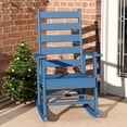 thumbnail image 1 of FURRYFECTION Outdoor Rocking Chair with High Ladder Back,HDPE Plastic Porch Rocker Chairs for Patio,Garden,Lawn,Balcony,Blue, 1 of 9
