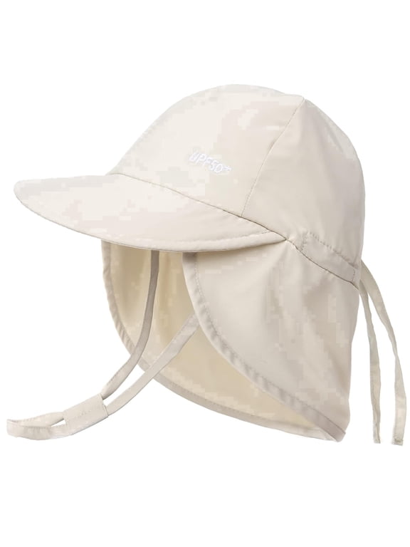 Baby Sun Hat with Neck Flap UPF 50+ Adjustable Baby Boys Girls Summer Beach Hat for Traveling Swim Hat