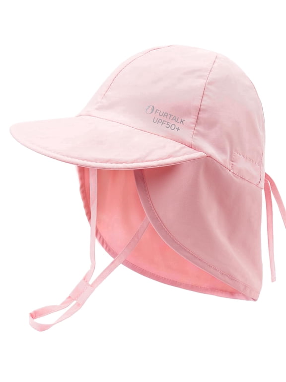 Baby Sun Hat with Neck Flap UPF 50+ Adjustable Baby Boys Girls Summer Beach Hat for Traveling Swim Hat