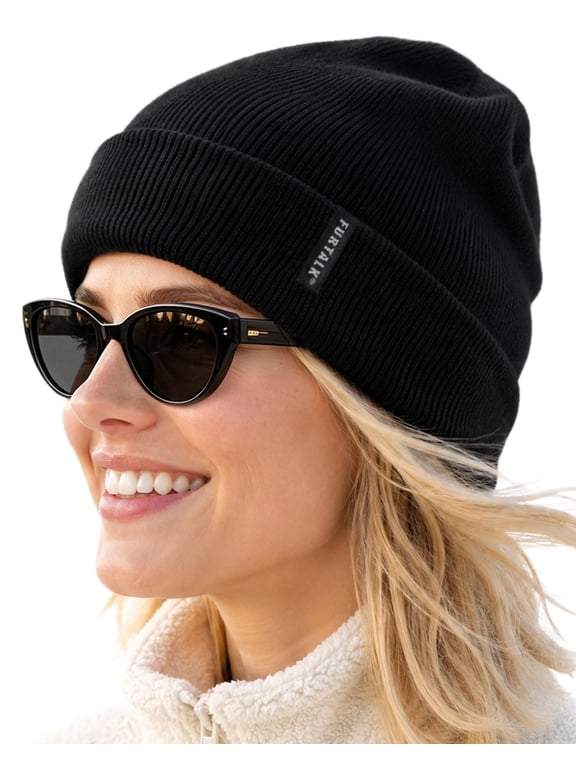 Beanie Hat for Men Women Winter Hats for Women Men Soft Warm Unisex Cuffed Beanie Knitted Skull Cap