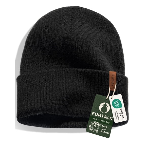 FURTALK Beanie for Men Women Cuffed Thick Knitted Unisex Winter Hat Beanies Skull Cap