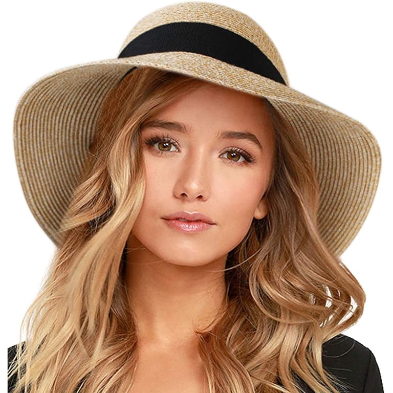 Wide Brim Sun Straw Hat UPF 50+ UV Protection Beach Hat Sun Hats for Women Wide Brim Straw Beach Hat UV UPF 50+  main image 3