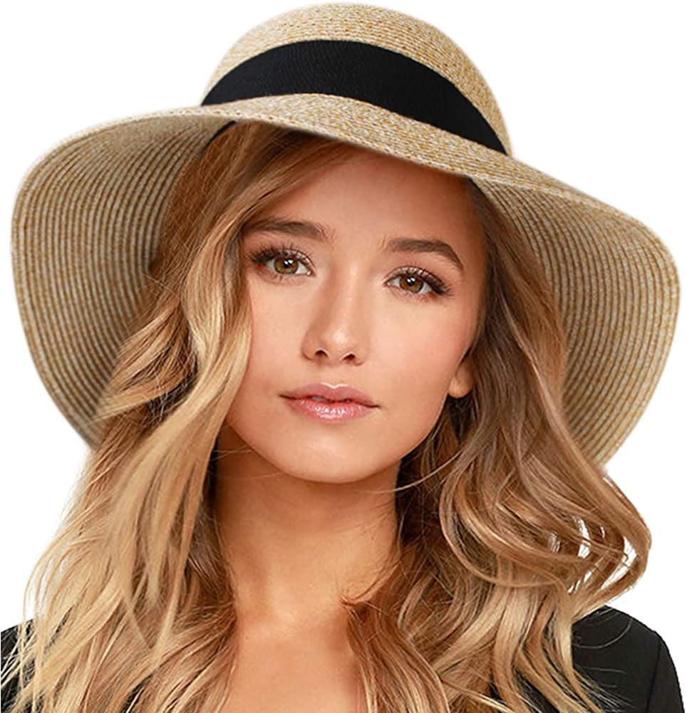 FURTALK  Womens Sun Straw Hat Wide Brim UPF 50.Kentucky Derby, spring Break Hat $_12.JPG?set_id=880000500F main image 3