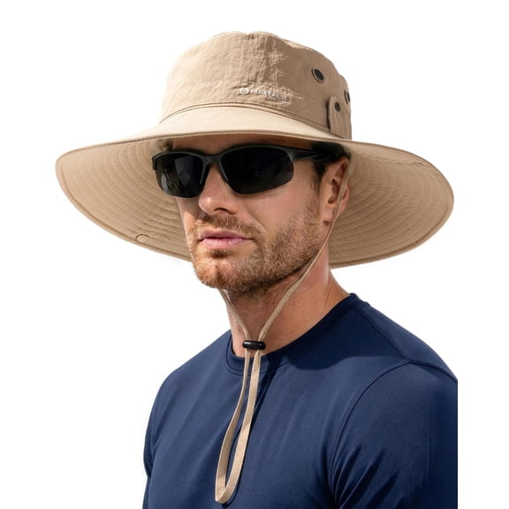 FURTALK Sun Hats for Men Fishing Hat UPF 80 Foldable Wide Brim Outdoor Hiking Beach Summer Hats