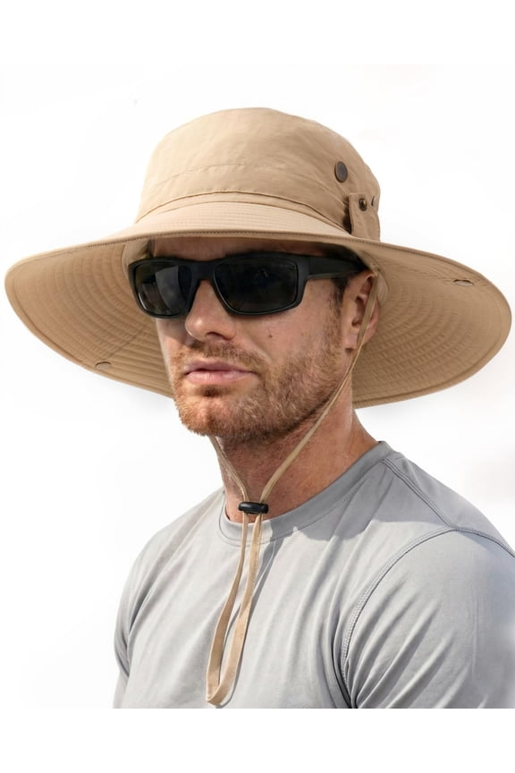Sun Hats for Men Fishing Hat UPF 80+ Foldable Wide Brim Outdoor Hiking Beach Summer Hats