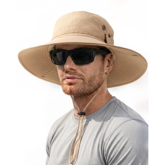 FURTALK Sun Hats for Men Fishing Hat UPF 80+ Foldable Wide Brim Outdoor Hiking Beach Summer Hats