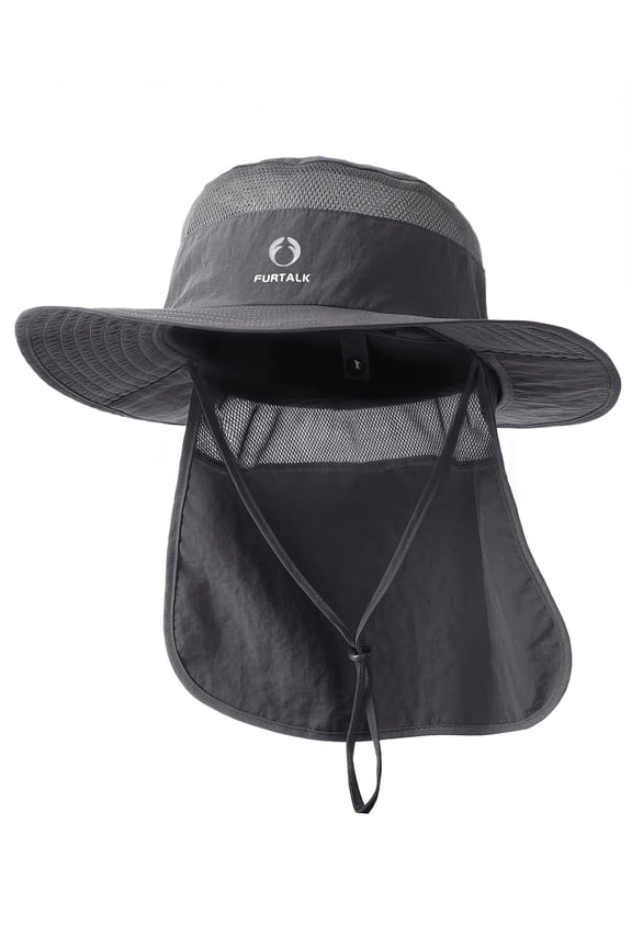 Sun Hats for Men Women Fishing Hat with Neck Flap UPF 80+ Breathable Wide Brim Hiking Safari Summer Bucket Hats