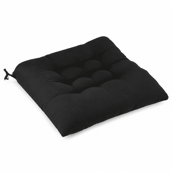 FURVENA 2026 New Anti-Slip Chair Pads-4Pcs Square Thick Cushions for Dining,Kitchen&Office Seats for Chairs,Stools,Benches,Armchairs,15.7 Inches X 15.7 Inches,Black