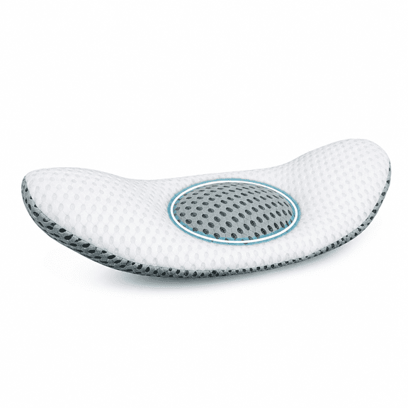 FURVENA 2026 New Lumbar Pillow for Sleeping,Adjustable Height 3D Lower Back Support Pillow Waist Sciatic Pain Relief Cushion for Bed Rest-Side,Back and Stomach Sleepers for Bed,Chair,Sofa,Travel