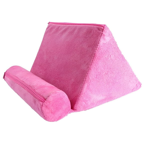 FURVENA 2026 New Tablet Pillow Stand,Pillow Soft Pad for Lap-Tablet Holder Dock for Bed for Ipad,Kindle,Galaxy Tab,E-Reader for Reading,Browsing,Streaming,Gaming Pink