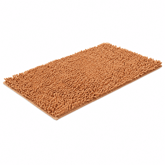FURVENA Muddy Rug Super Absorbent Microfiber Dog Door Mat for Mucky Paws,Non-Slip Washable Pet Rug,Quick Dry Chenille Entryway Carpet,Machine Washable Indoor Mat,Champagne 35"X24"