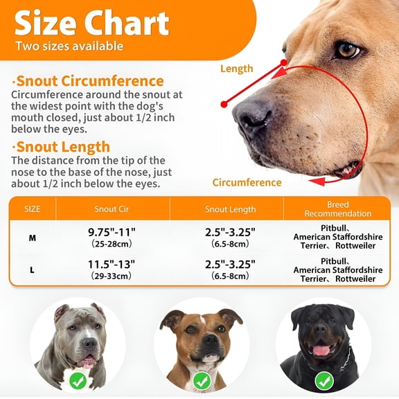 FURVENA Pitbull Muzzle for Large Medium Sized Dogs to Prevent Biting Scavenging, Basket Muzzle for Rottweiler Staffordshire Terrier in Grooming Training