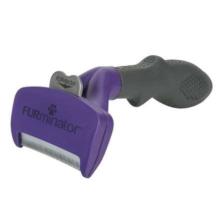 FURminator Medium-to-Large Cat Undercoat deShedding Tool for Short Hair, Reduces Loose Hair