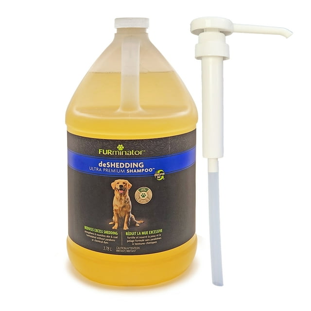 FURminator deShedding Ultra Premium Shampoo with Pump, Shampoo for Dogs