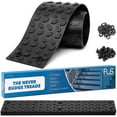 thumbnail image 1 of FUS Outdoor Rubber Stair Treads 4" x 24" inch Heavy Duty Textured Non-Slip Strips, 1 of 7