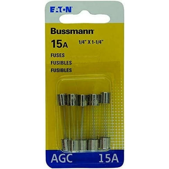 Cooper Bussmann Auto Fuse AGC 15 Amp - 15 V - Multicolor