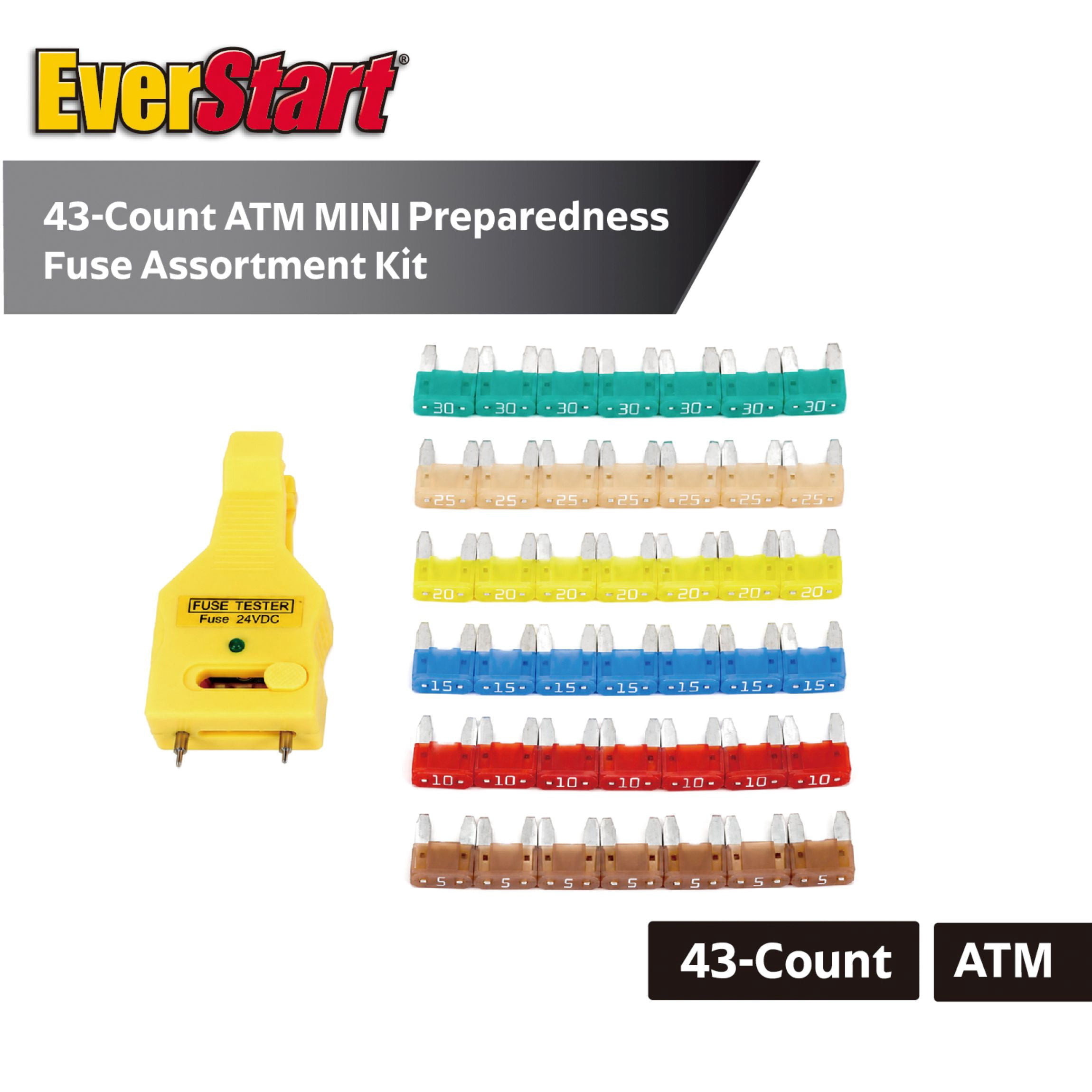 EverStart 43 Piece ATM Mini Fuse Kit
