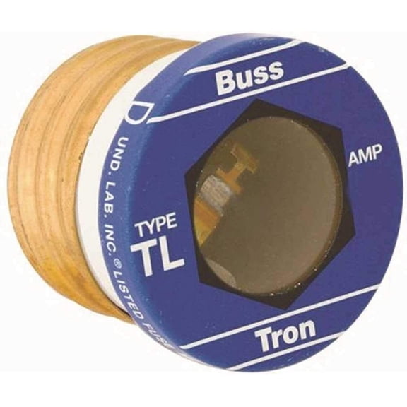 Cooper Bussmann Plug Fuse Medium Duty 15A - 125 Volt 15 Amp Fuse - Multicolor Residential Use, Standard Application