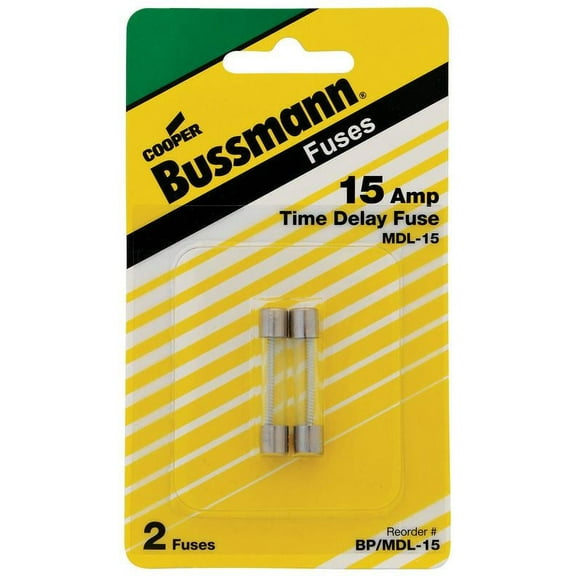 FUSE TIME DELAY GLASS 15AMP