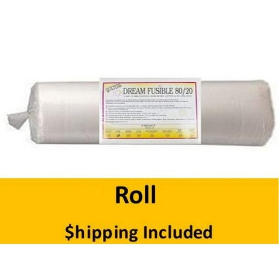 FUSEBLT60 Dream Fusible 80/20 Batting (Bolt(2), Throw 60 in x 15 yds) shipping included*