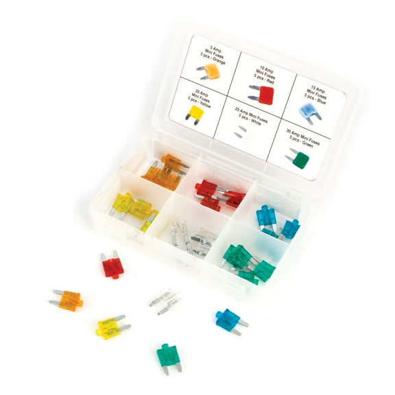 Performance Tool W5377 Mini Fuse Assortment, 30-Piece