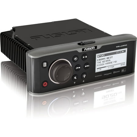 Fusion - 2.7" - Built-in Bluetooth - Marine - In-Dash Deck - Black