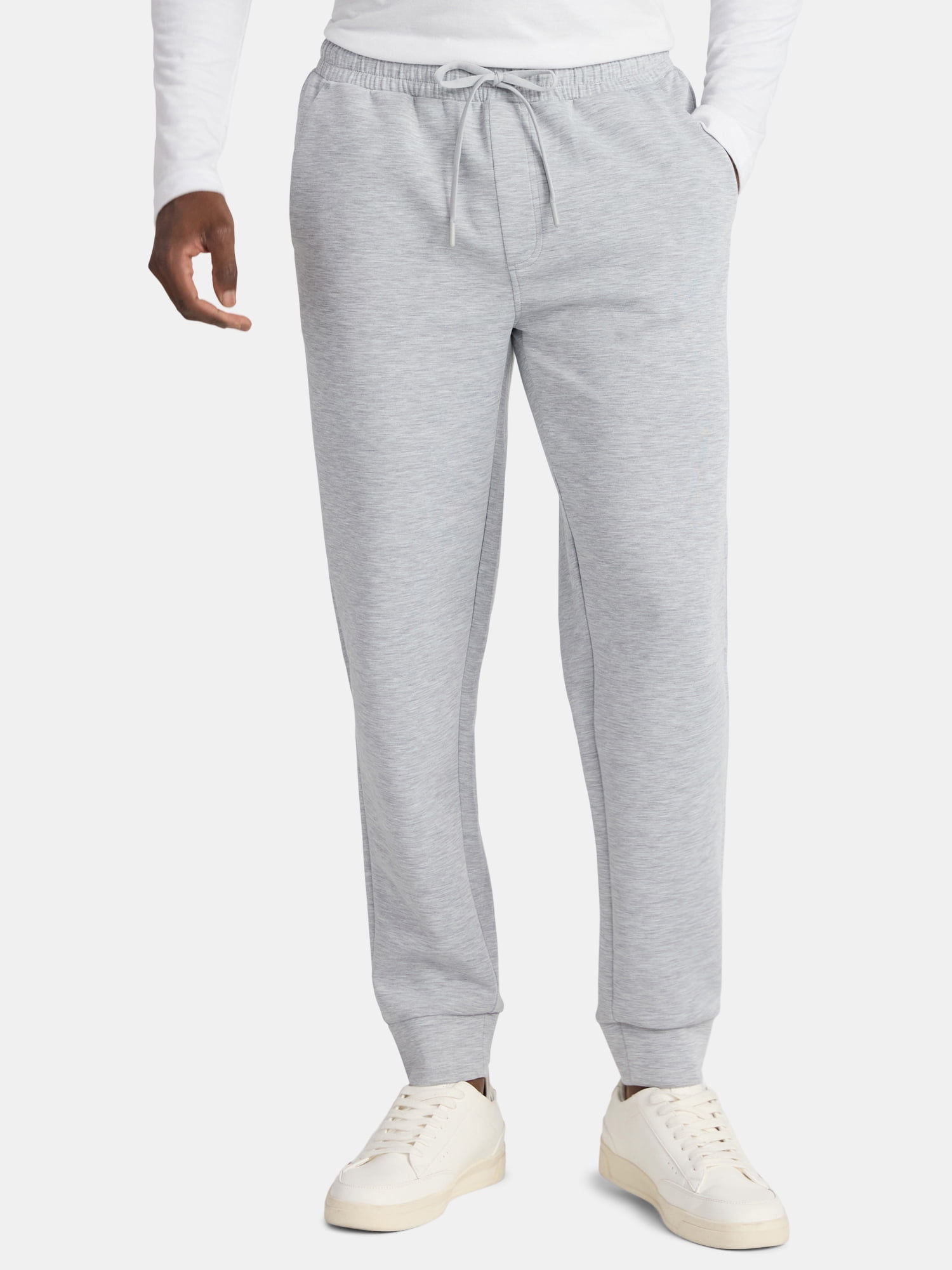 Athletic Works Men's and Big Men's Fusion Double Knit Joggers Pants, Sizes S-5XL