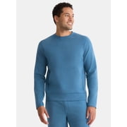 Athletic Works Men's and Big Men's Fusion Double Knit Crewneck Sweatshirt, Sizes S-5XL