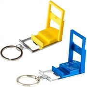 FUSO Multifunction Keychain With Smartphone Stand - Pack of 2 Yellow, Blue
