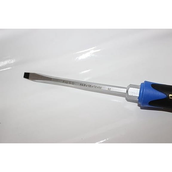 FUSO SLOT SCREWDRIVER WITH S2 GRADE STEEL HEX SHANK