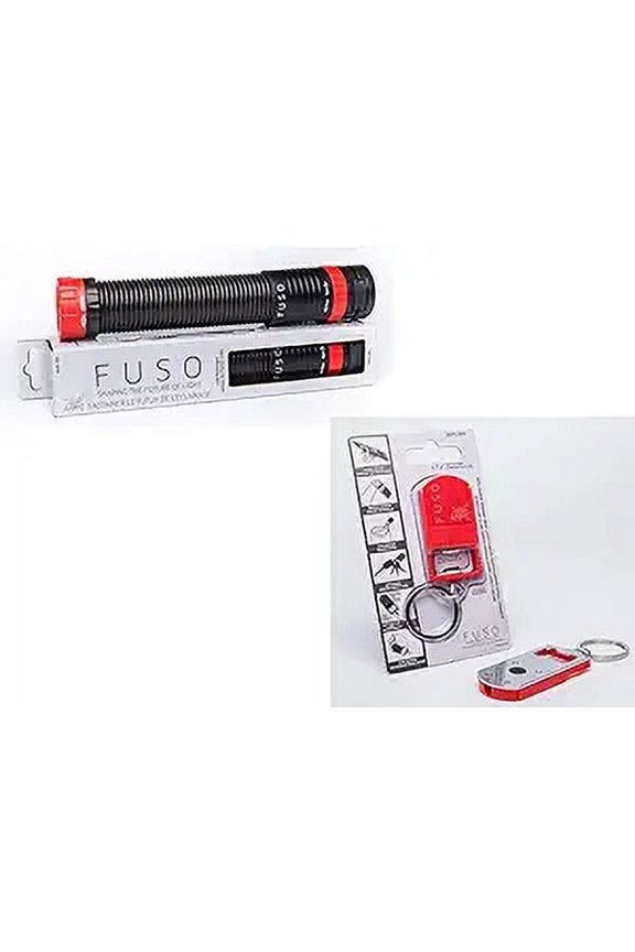 STOCKING STUFFER RED COMBO - ALL IN ONE FLASHLIGHT RED/BLACK - HANSFREE, FLEXIBLE, MAGNETIC, CLAMPABLE 110 LM+ MICRO-LIGHT SMARTPHONE STAND WITH KEY CHAIN, BOTTLE OPENER, CAN OPENER - RED COLOR