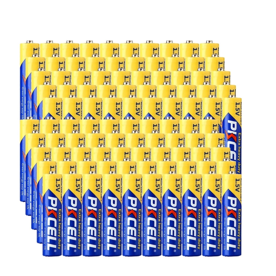 PKCELL AAA Batteries 120 Pack, Triple A 1.5V Zinc-Carbon Batteries for Remote Control