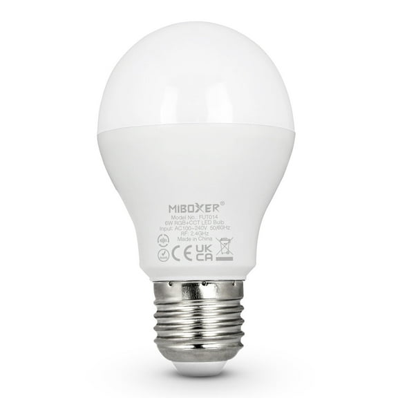 FUT014 E26 - 6W RGB+CCT LED Bulb (2.4G)