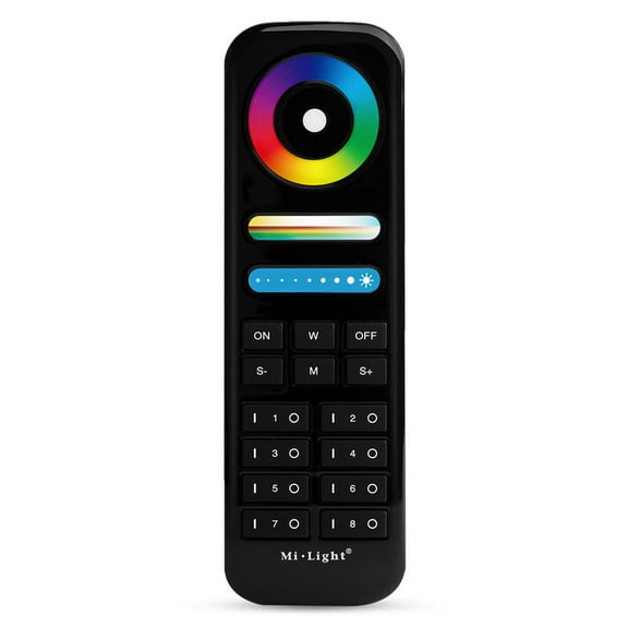 FUT089-B - 8-Zone RGB+CCT Remote Black
