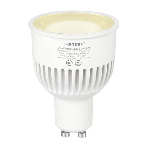 FUT107 - 6W GU10 Dual White LED Spotlight (2.4G)