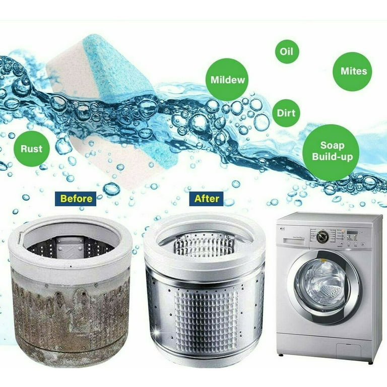 FUTATA 10 PCS Washing Machine Cleaner Descaler, Washing Machine Deep  Cleaning Detergent, Effervescent Tablets Washing Machine Cleaner