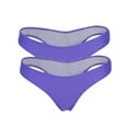 thumbnail image 1 of FUTATA 2 Pack Bikini Bottom Thong For Women Cheeky Swim Bottom Briefs Mid Rise Swimsuit Swimming Trunks Comfortable Underwear Panties, 1 of 5