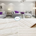 thumbnail image 1 of FUTATA 3D Wall Panels for Interior Wall Decor White Brick Paintable 3d Foam Textured Wall Panel Peel and Stick Self Adhesive Wallpaper Living Room Bedroom Wall, 1 of 7