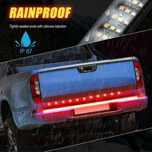 FUTATA 60 Inch LED Light Bar, Tailgate Light Bar Truck Reverse Brake Signal Tail Light, Fits Most Cars, Trucks, Pickups, SUV, RV, Vans, Trailers, Etc.