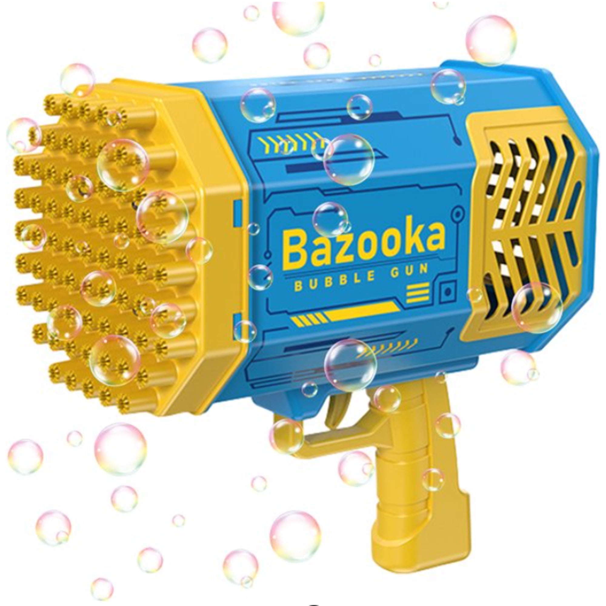 Fun Little Toys 14 Pcs Bubble Machine Gun with 64 Holes & Lights, Pink  Bazooka Bubble Gun for Kids Adults Bubble Blower Machine Gun with Hand held  Bubble Maker for Toddlers Wedding