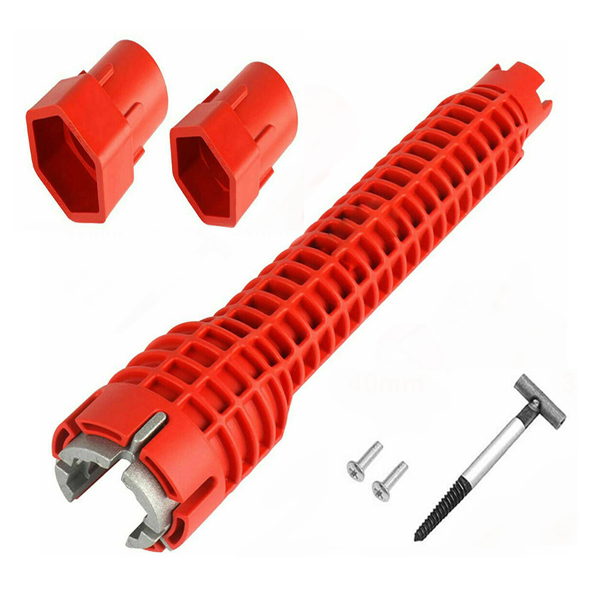 8-in-1 Multi-Purpose Faucet & Sink Installer Wrench – Plumbing Tool For Toilet & Kitchen, 10.24"
