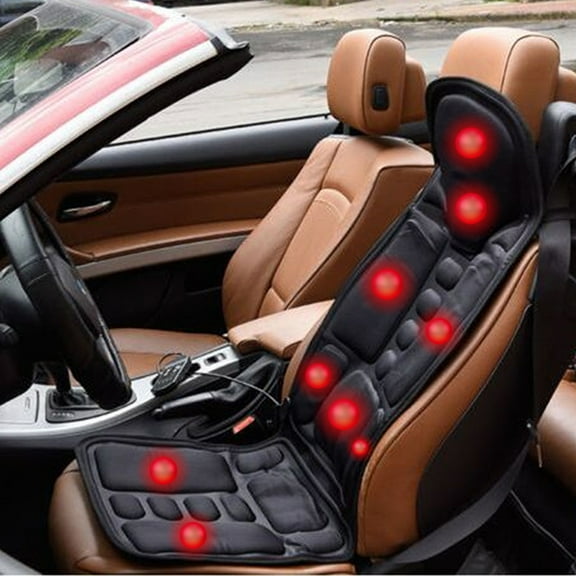 FUTATA 8 Mode 3 Intensity Full Body Electric Vibration Back Massage Mat Pad Seat Cushion for Chair Seat, 3D Deep Kneading Back Neck Massage Chair Pad Seat for Muscle Soreness Pain Relief