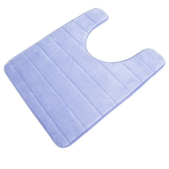 FUTATA Bathroom Rugs Memory Foam Bath Mat U-Shaped Toilet Floor Rug Washable Soft Anti-Slip Commode Contour Rug Carpet-Dirt Resistant