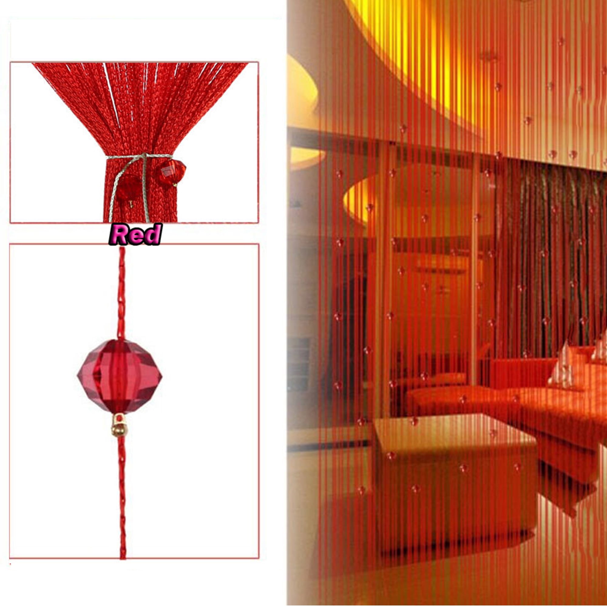 FUTATA Bedroom Net Hanging Doorway String Curtain Beads, Crystal