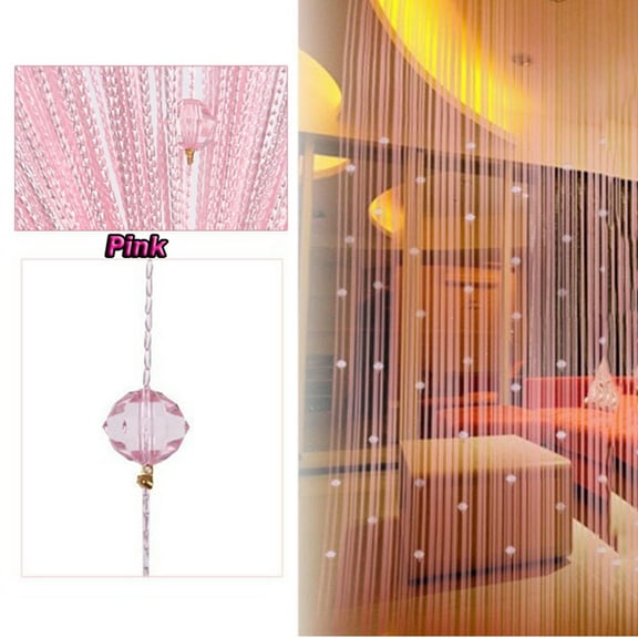 FUTATA Door String Curtain Beads Crystal Curtain Tassel Curtain Fly Screen Panel Window Door Sheer Curtain Room Divider Screen Drapes