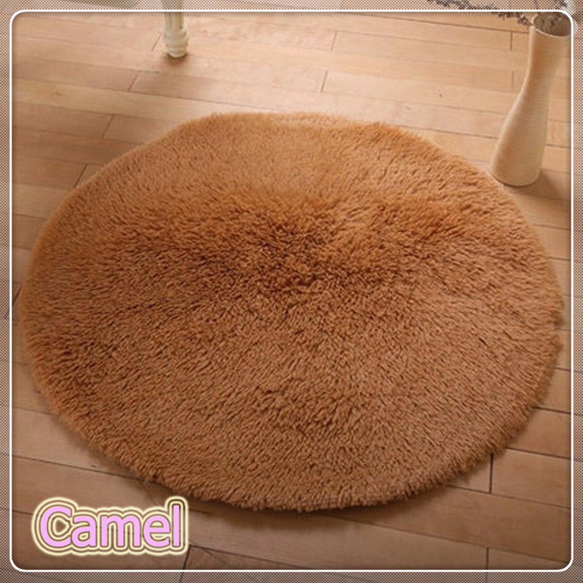 FUTATA Indoor Shaggy Round Area Rugs Fluffy Fuzzy Plush Carpet Washable