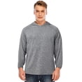 thumbnail image 1 of FUTATA Men's Gym Workout Bodybuilding Long Sleeve Casual Hoodie, Hooded Sweatshirt Pullover Long Sleeve Active Cardigan T Shirt, 1 of 9