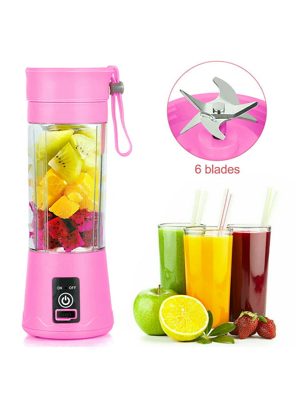 FUTATA Mini Juice Extractor Cup Electric Juicer Personal Travel Blender Bottles Portable Rechargeable Juicer Machines For Fruit Vegetable Smoothie Household